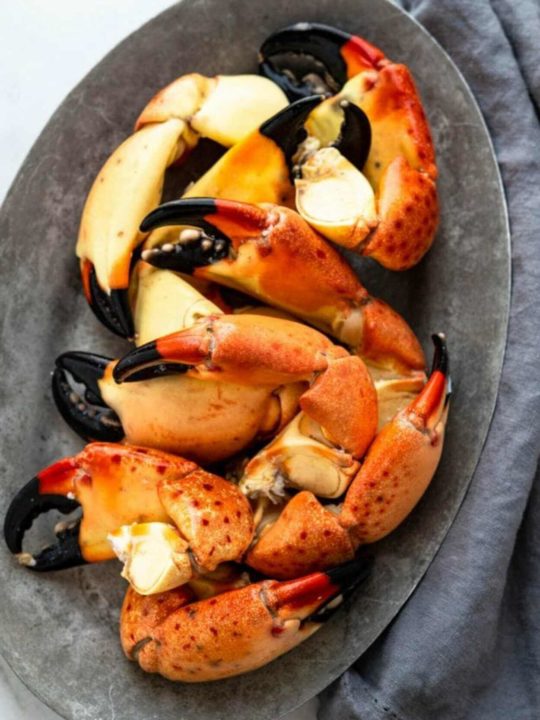 Steamed Stone Crab Claws With Butter