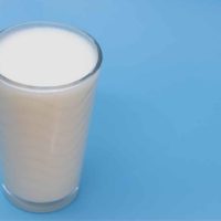 milk in a glass