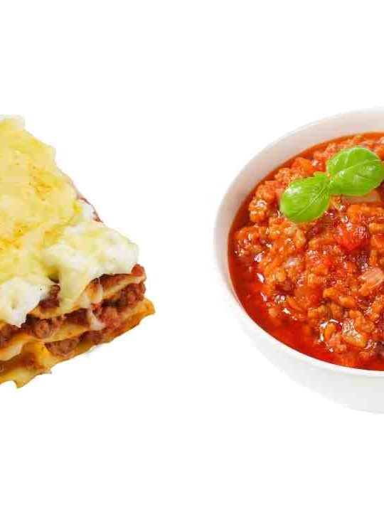Is Lasagne Sauce The Same As Bolognese Sauce