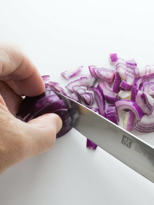 Cut Onions For Spaghetti Sauce